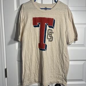 Tommy Hilfiger T-Shirt Mens Size Xl Men’s Cream Short Sleeve